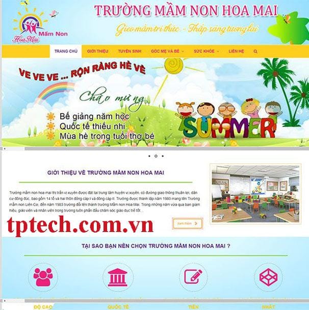 Tối ưu website trường mầm non tăng tỷ lệ ghi danh.