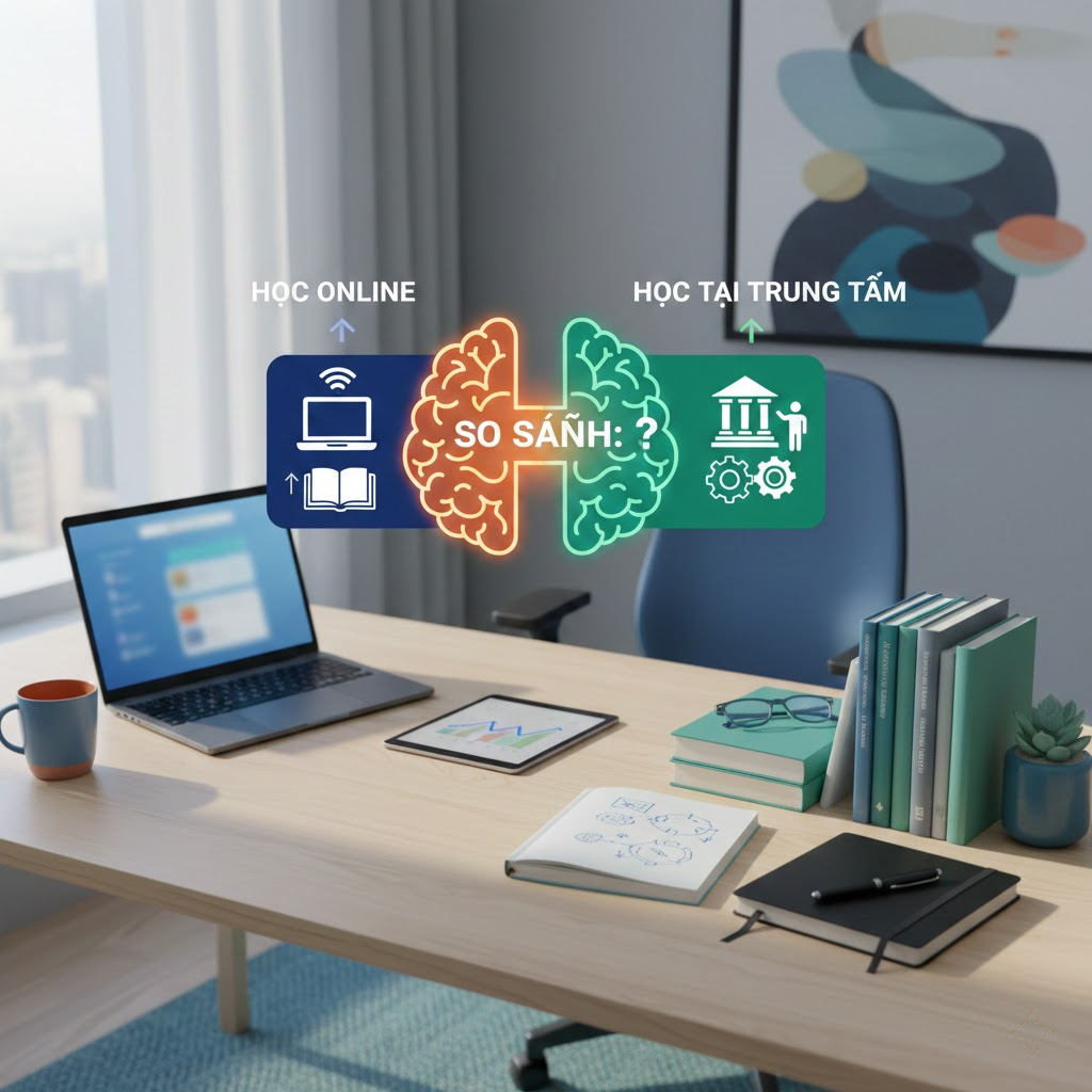 So Sánh: Học Online Hay Học Tại Trung Tâm?