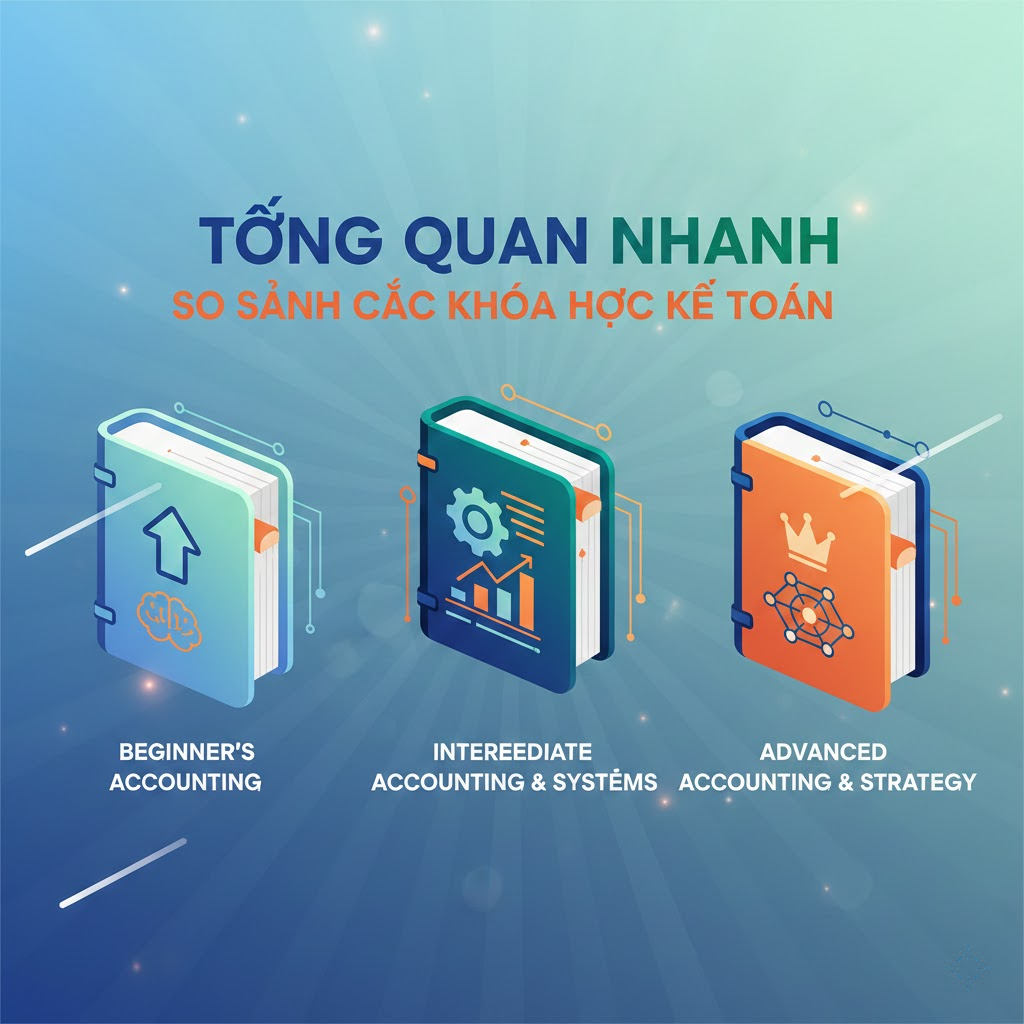TỔNG QUAN NHANH: SO SÁNH CÁC KHÓA HỌC KẾ TOÁN