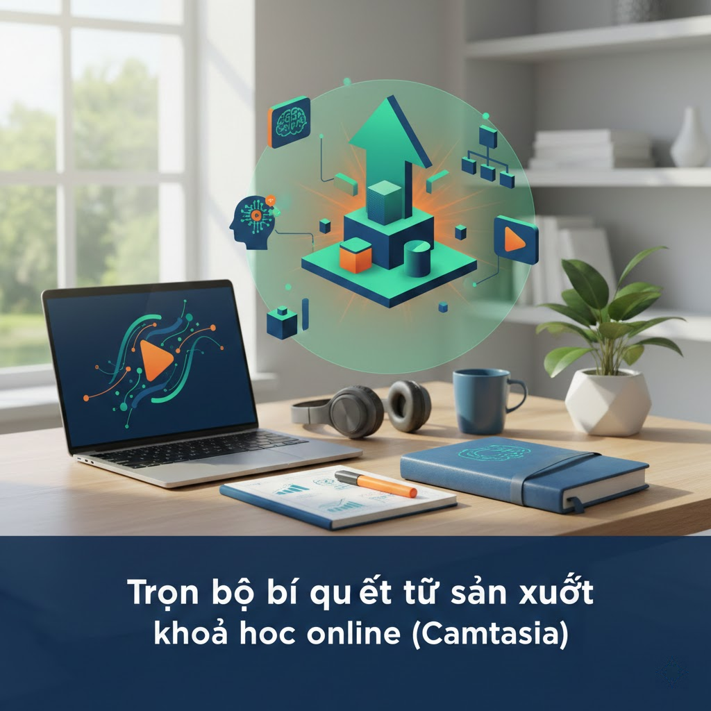 Trọn bộ bí quyết tự sản xuất khóa học online (Camtasia)