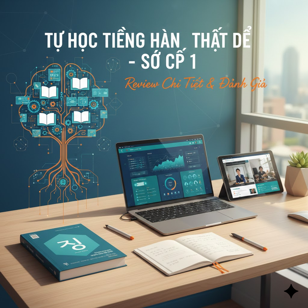 1. Tự học tiếng Hàn thật dễ - Sơ cấp 1: Review Chi Tiết & Đánh Giá