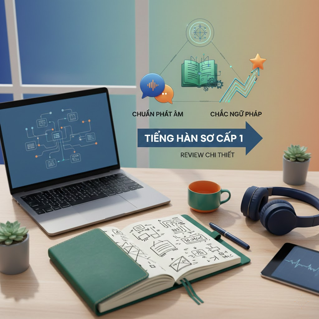 3. Tiếng Hàn sơ cấp 1: Chuẩn phát âm, chắc ngữ pháp: Review Chi Tiết