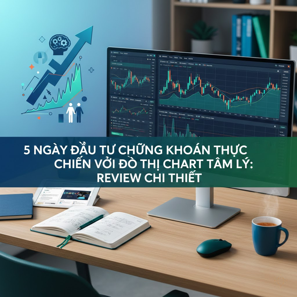 5 ngày đầu tư chứng khoán thực chiến với đồ thị chart tâm lý: Review Chi Tiết