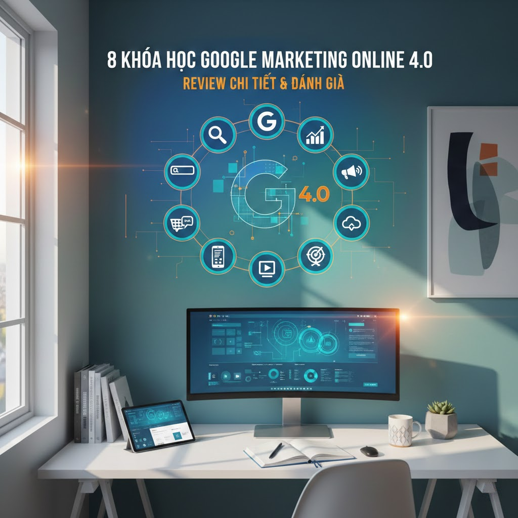 8 khóa học Google Marketing Online 4.0 đỉnh cao: Review Chi Tiết & Đánh Giá