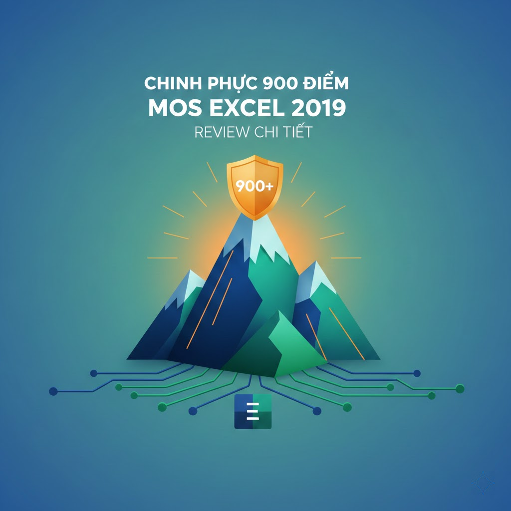 Chinh Phục 900 Điểm MOS Excel 2019: Review Chi Tiết