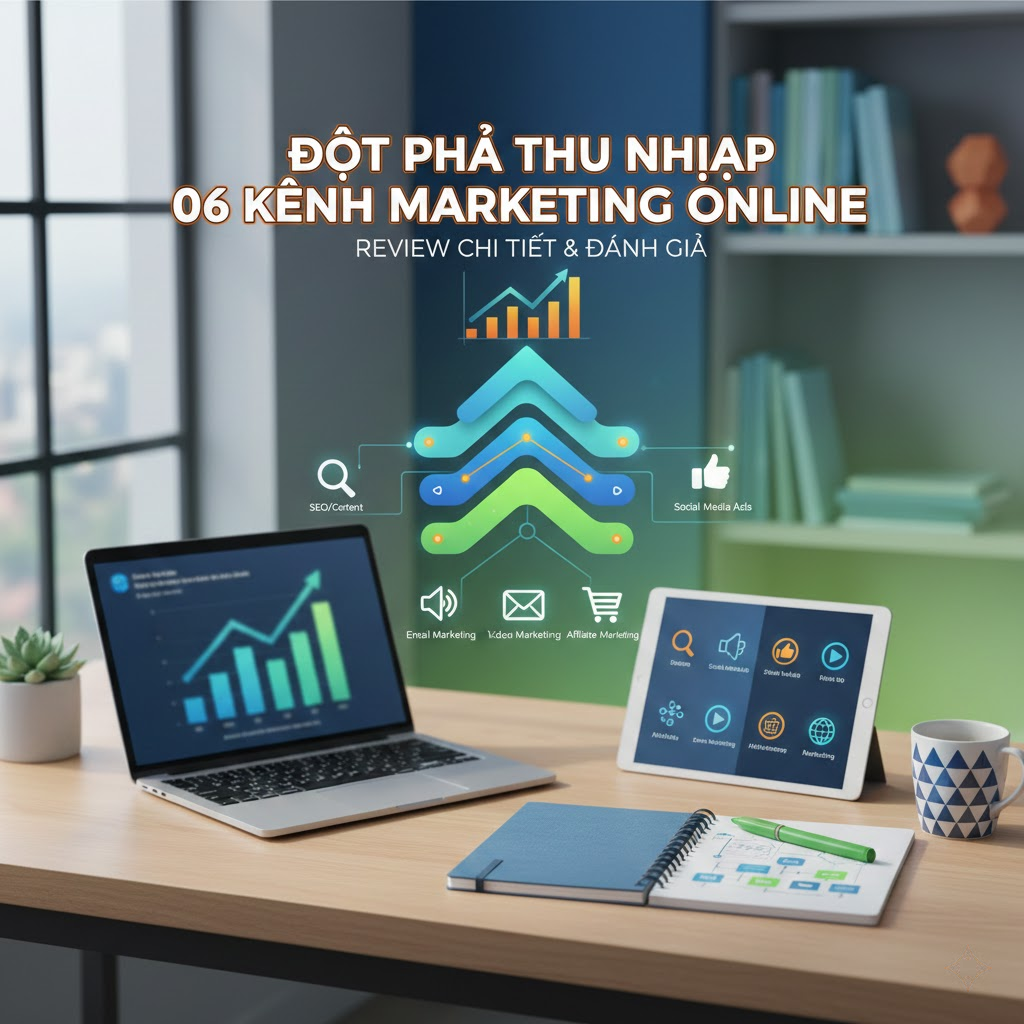 Đột phá thu nhập 06 kênh marketing online: Review Chi Tiết & Đánh Giá