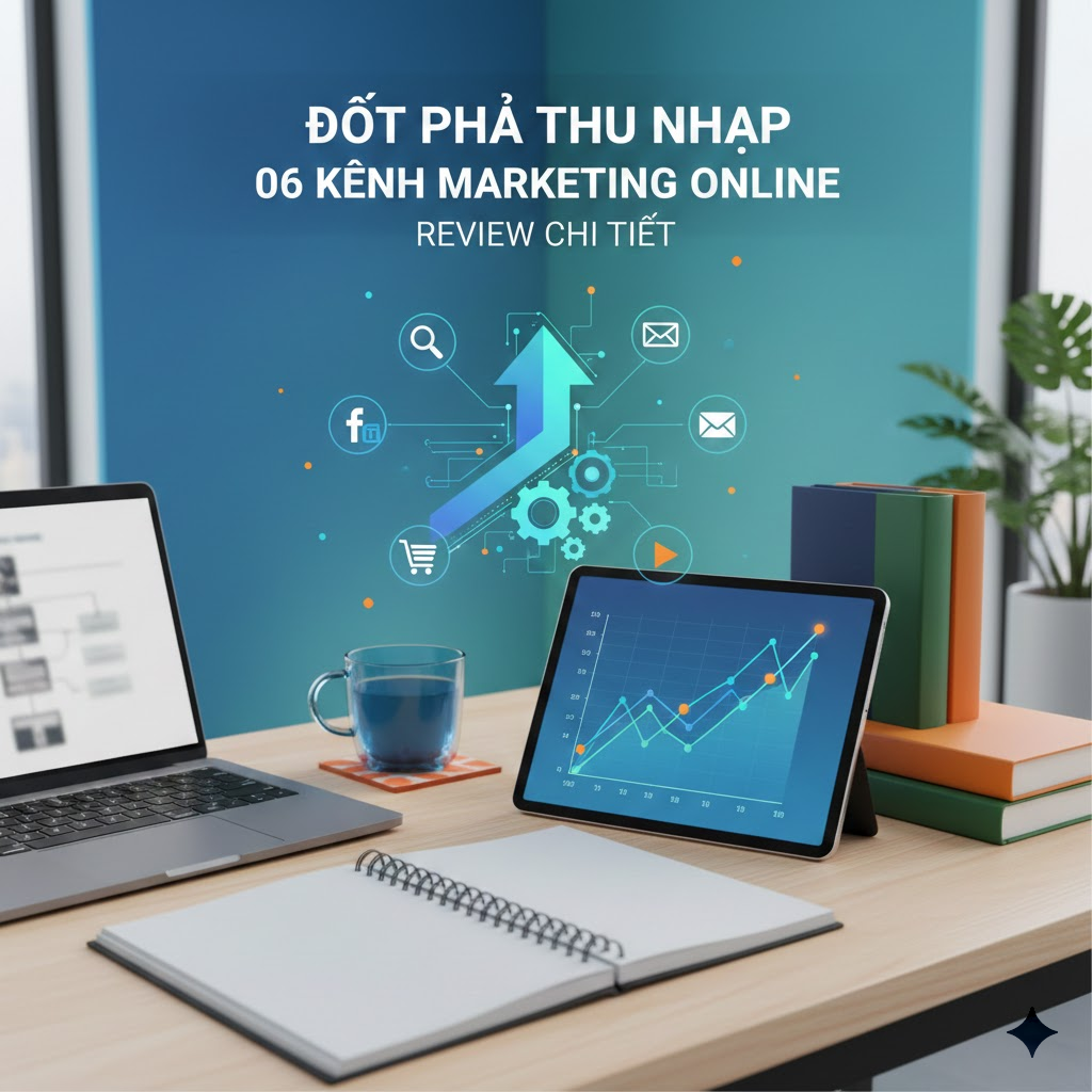 Đột Phá Thu Nhập 06 Kênh Marketing Online: Review Chi Tiết