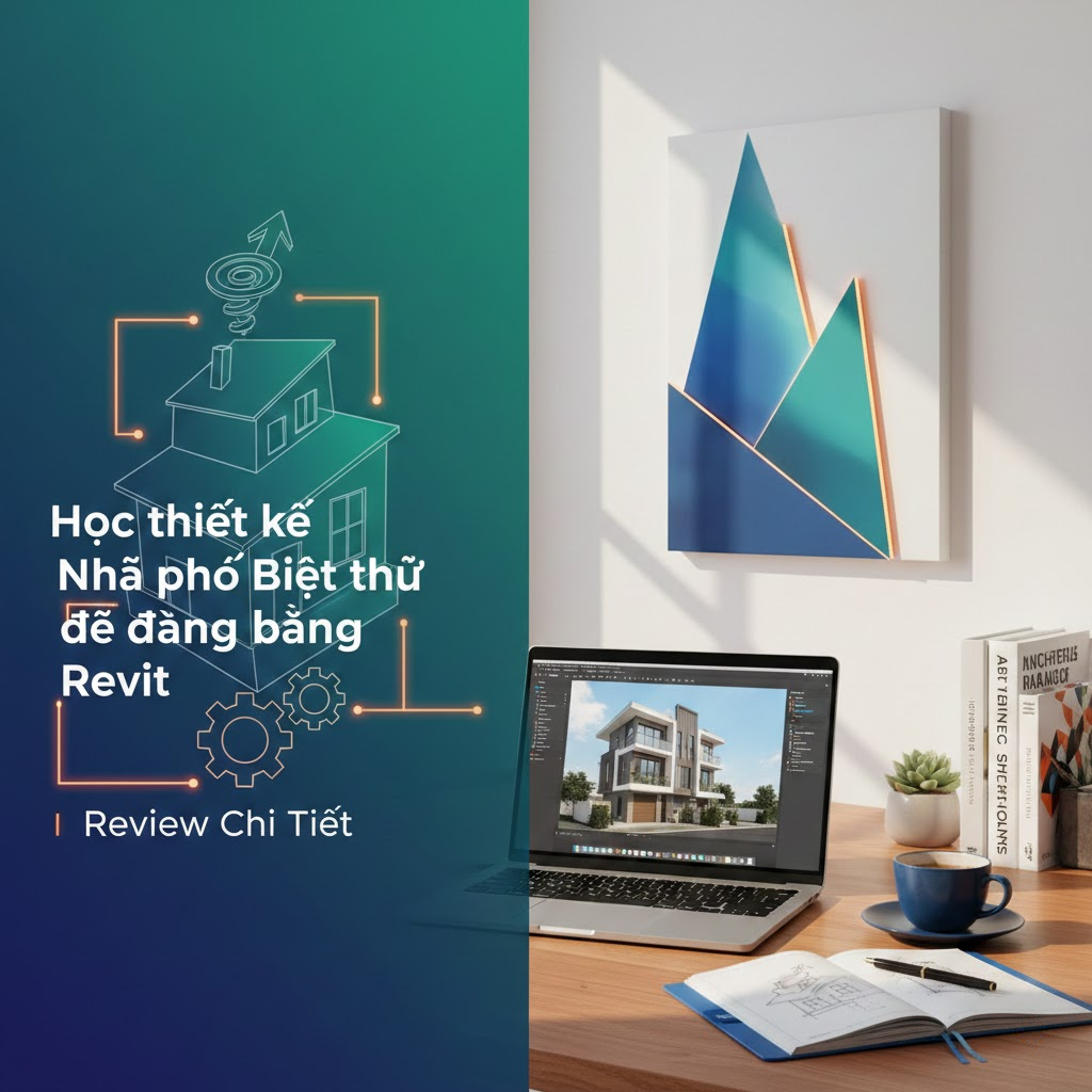 Học thiết kế Nhà phố Biệt thự dễ dàng bằng Revit: Review Chi Tiết