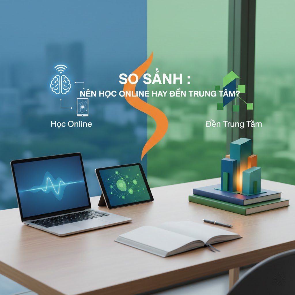 So Sánh: Nên Học Online Hay Đến Trung Tâm?
