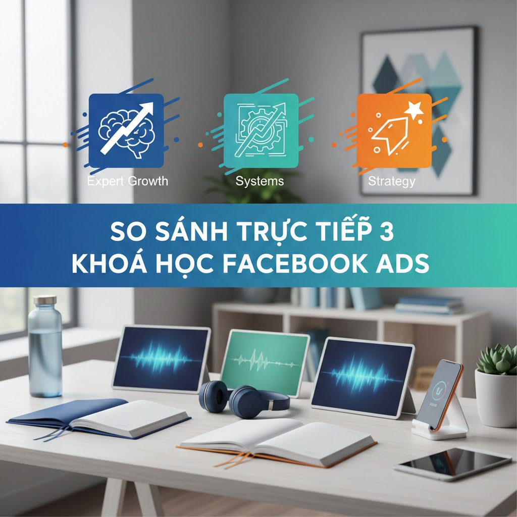 So Sánh Trực Tiếp 3 Khóa Học Facebook Ads