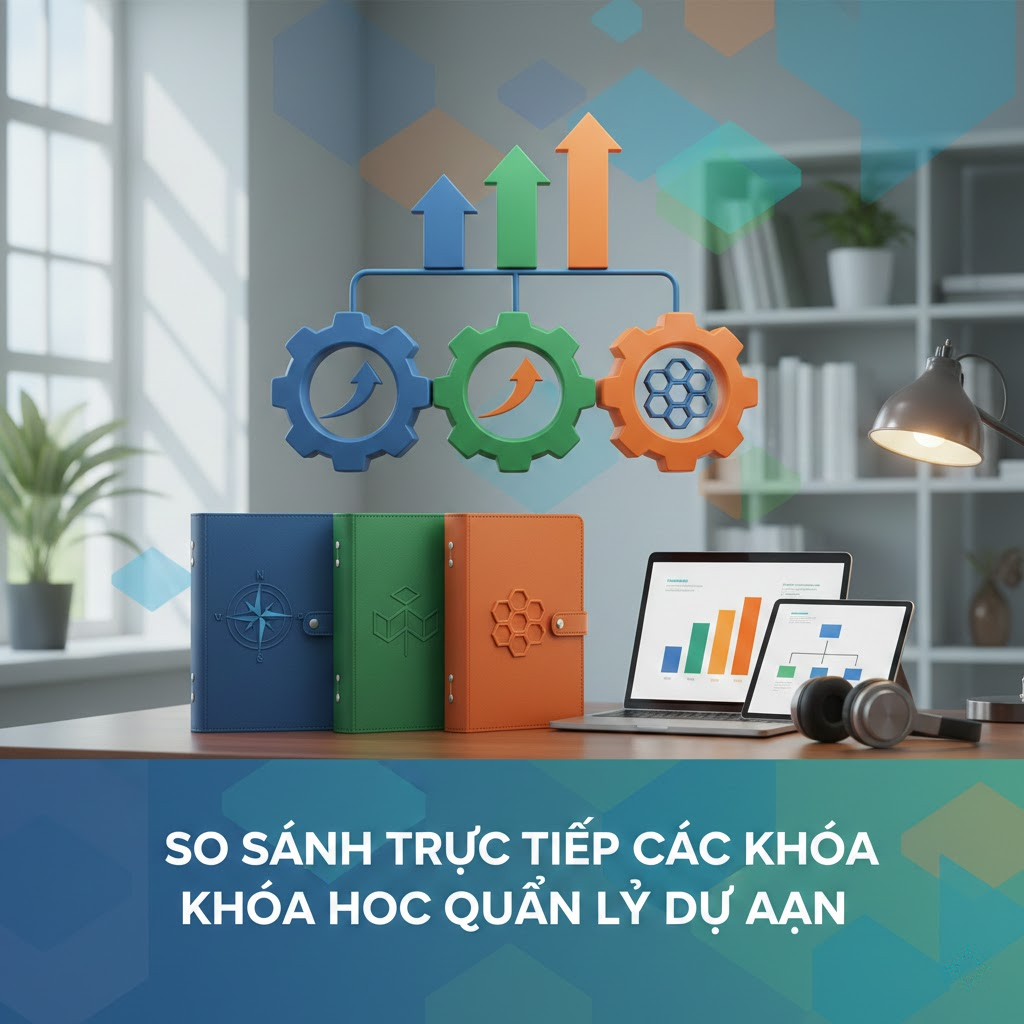 SO SÁNH TRỰC TIẾP CÁC KHÓA HỌC QUẢN LÝ DỰ ÁN