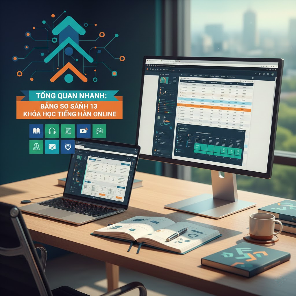 Tổng Quan Nhanh: Bảng So Sánh 13 Khóa Học Tiếng Hàn Online