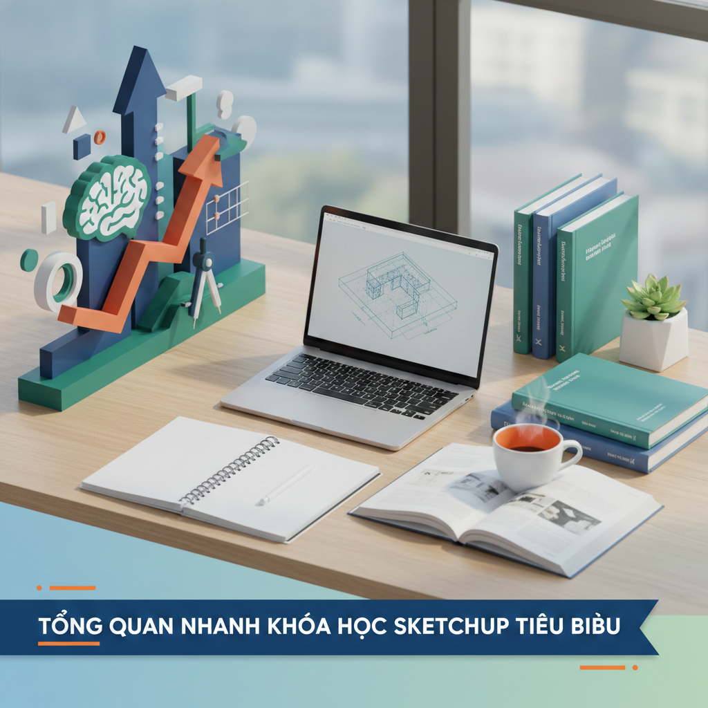 so sánh khóa học sketchup