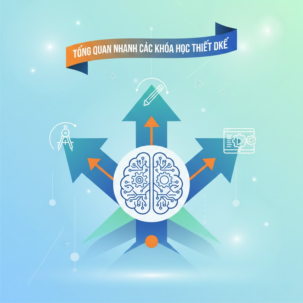 TỔNG QUAN NHANH CÁC KHÓA HỌC THIẾT KẾ