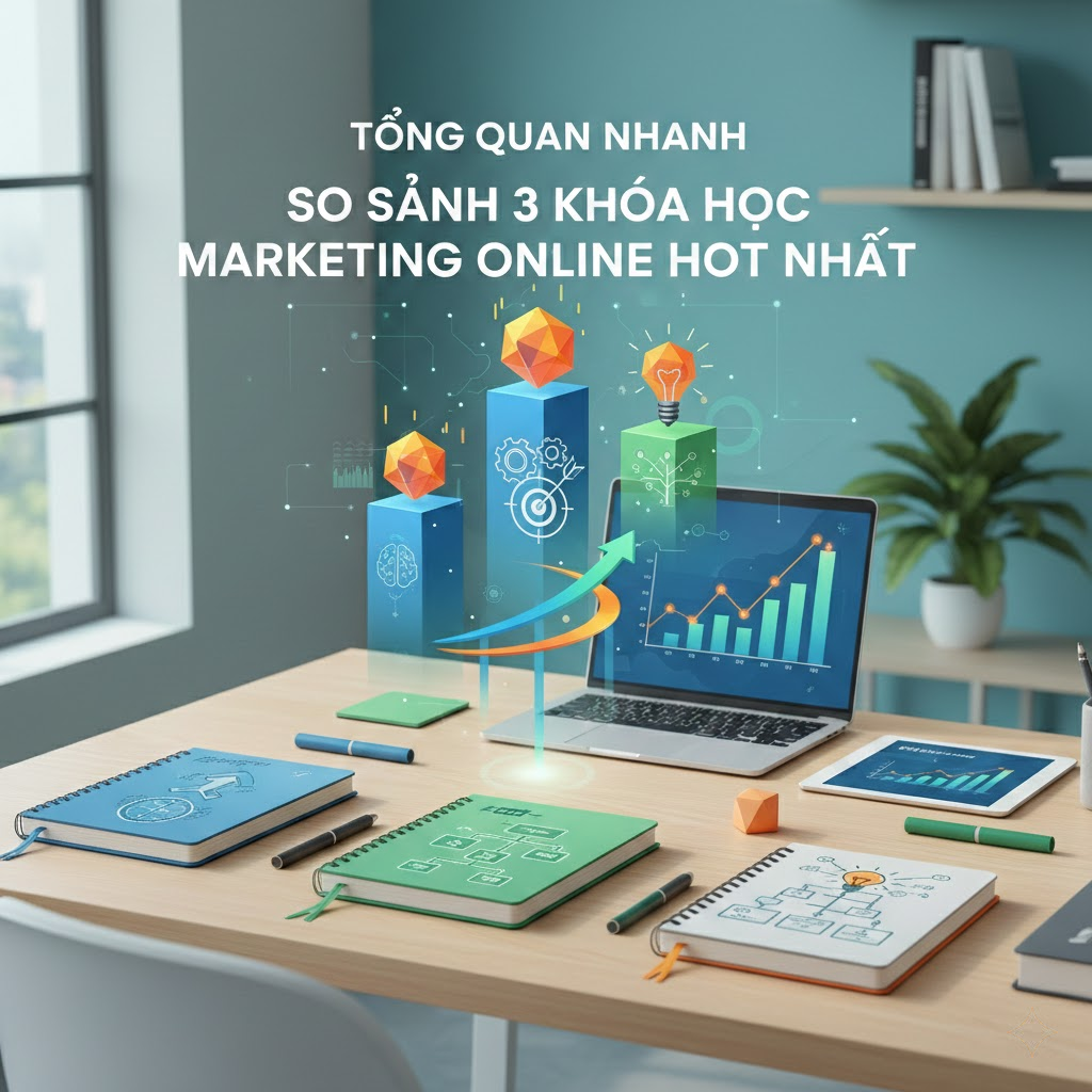 Tổng Quan Nhanh: So Sánh 3 Khóa Học Marketing Online Hot Nhất